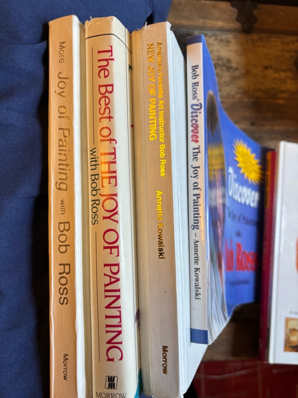 Bob Ross 'The Best of The Joy of Painting' White Spine Art Book 4 Books